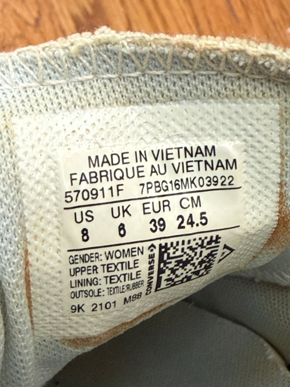 Converse CTAS Shoreline Washed Floral Elastic Back Slip On Sneakers Women’s Sz 8 - Picture 8 of 10